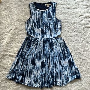 Michael Kors Blue Tie Dye Dress Sz M